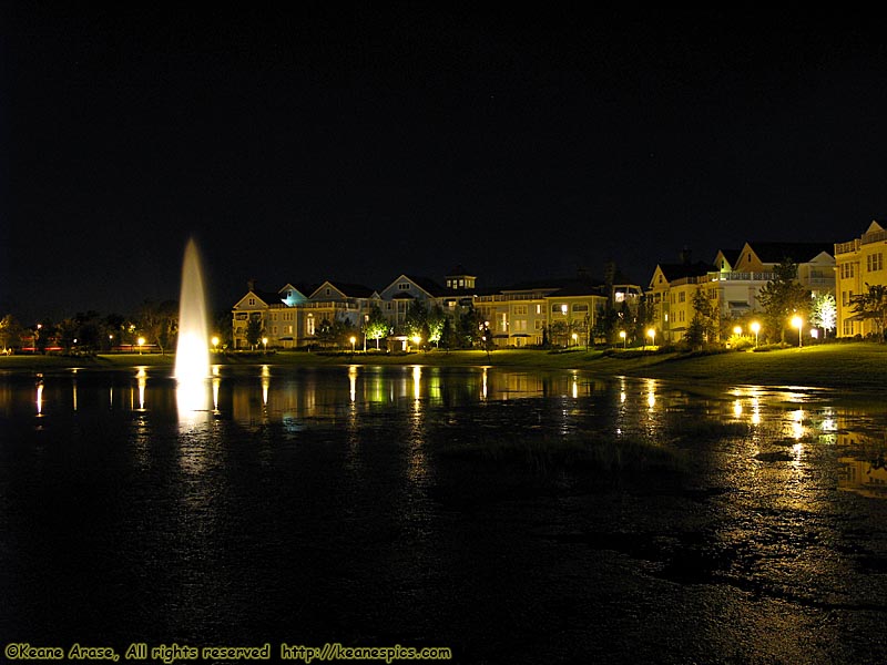 Saratoga Springs Resort at night