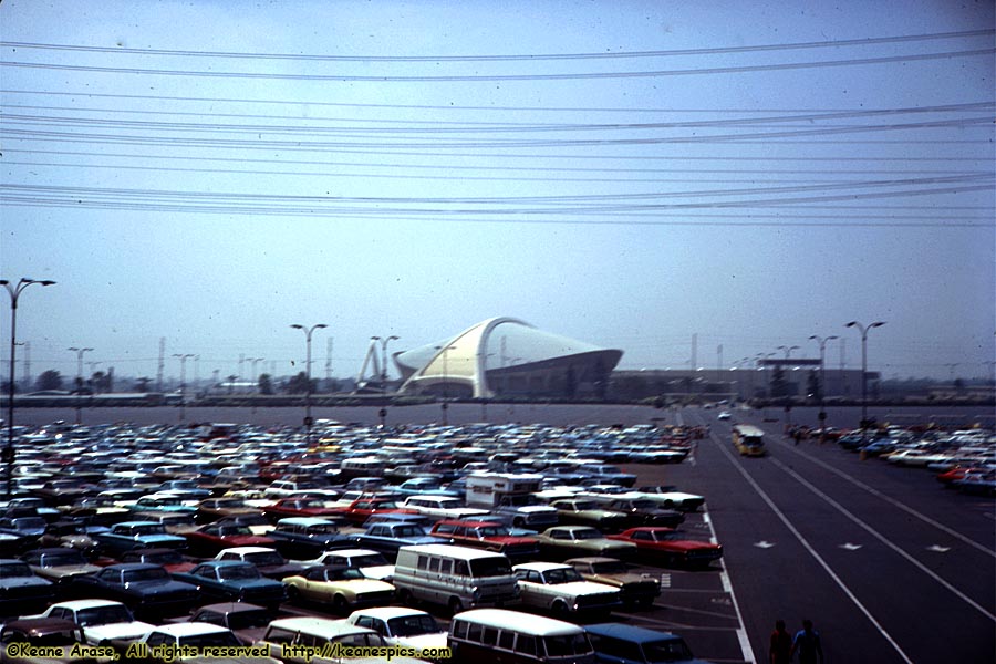 Parking lot where California Adventure is today...