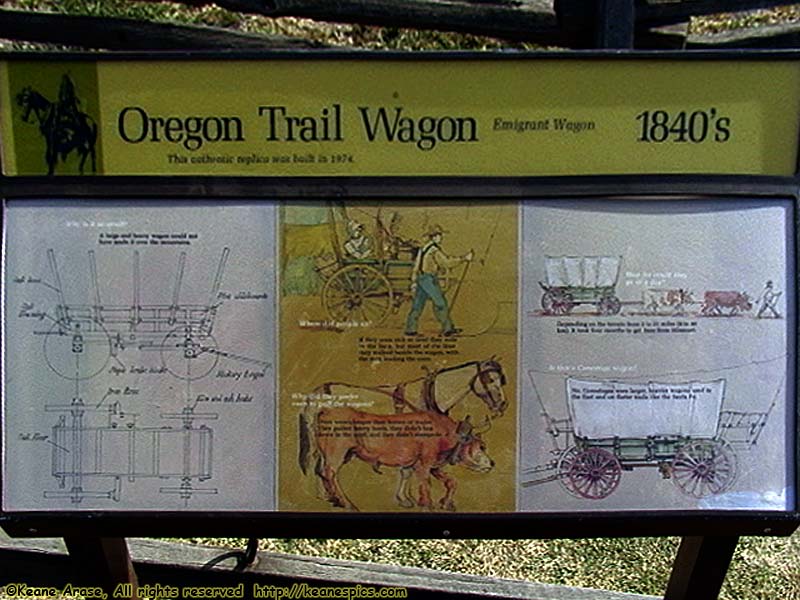 Oregon Trail Wagon sign