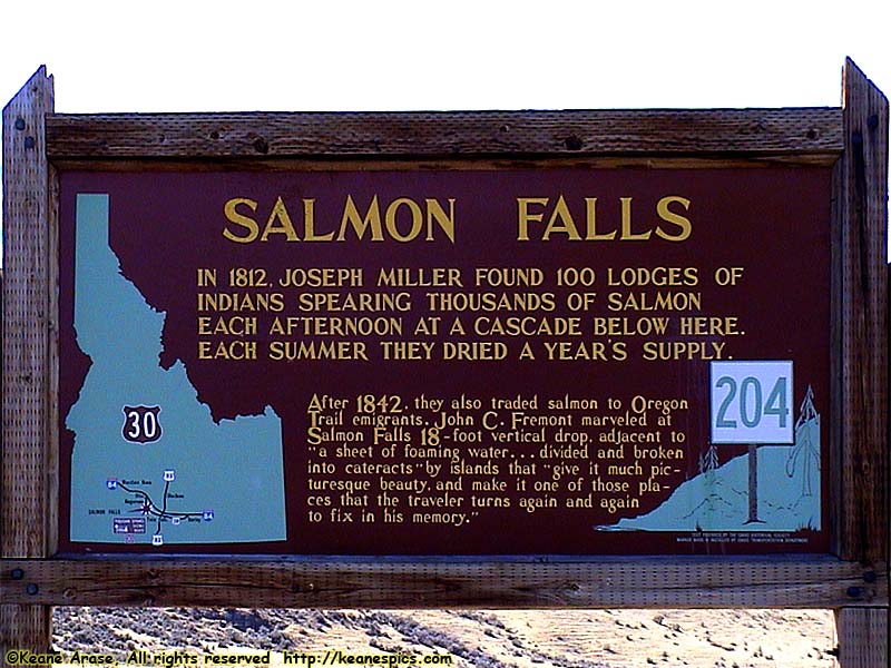 Salmon Falls sign