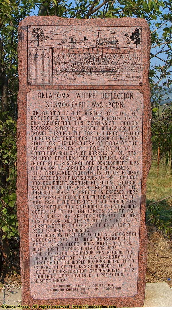 Reflection Seismograph Monument