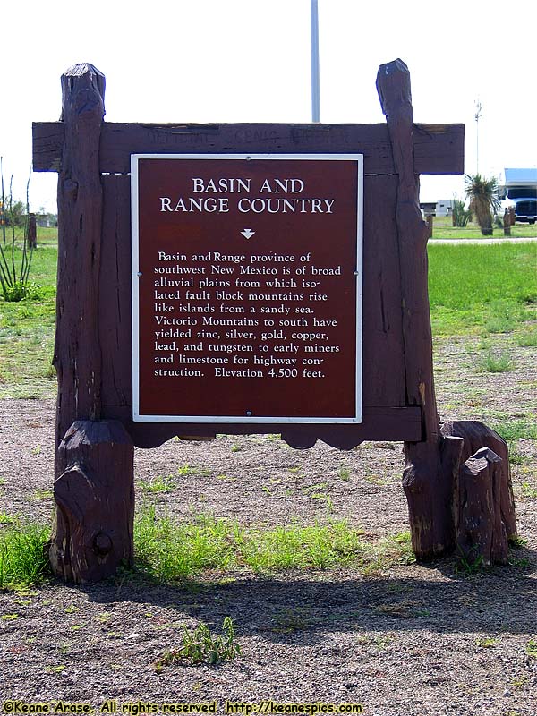 Basin and Range Country sign