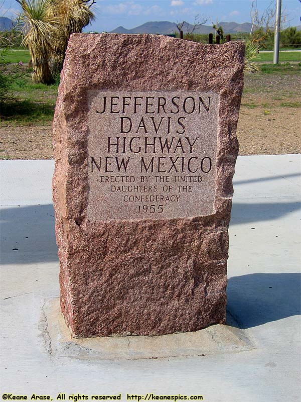 Jefferson Davis Highway marker