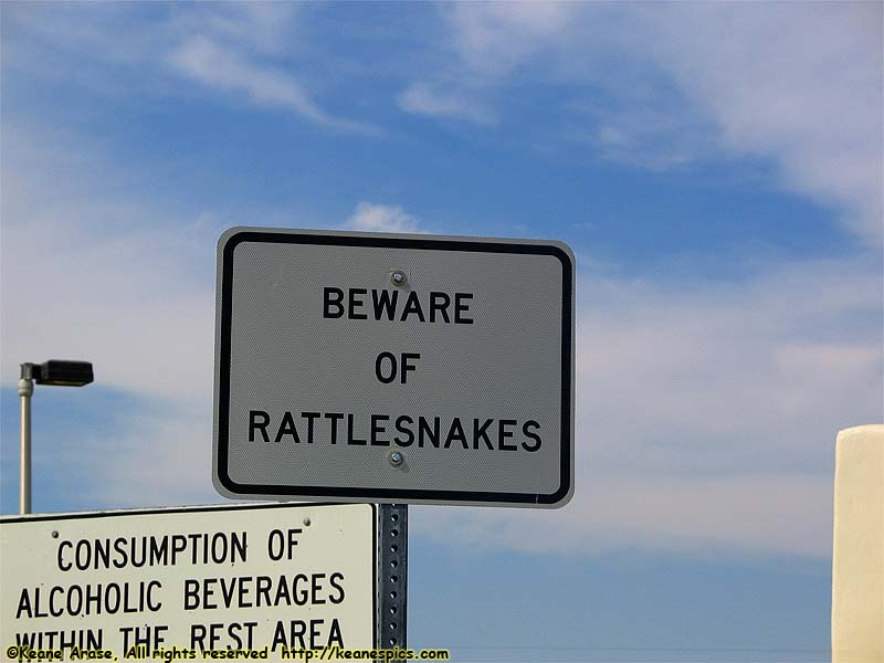 Beware of Rattlesnakes sign