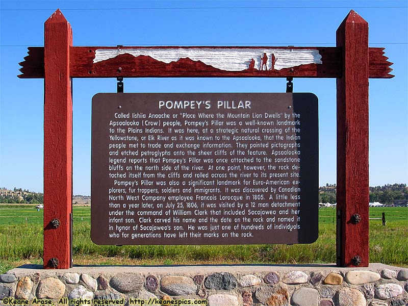 Pompey's Pillar sign