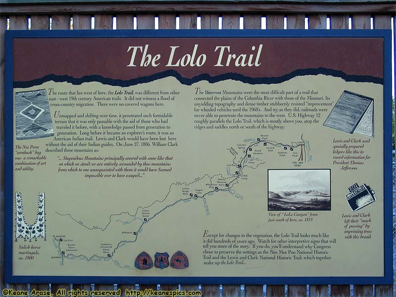 The Lolo Trail sign