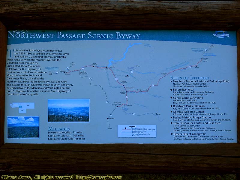 Northwest Passage Scenic Byway sign