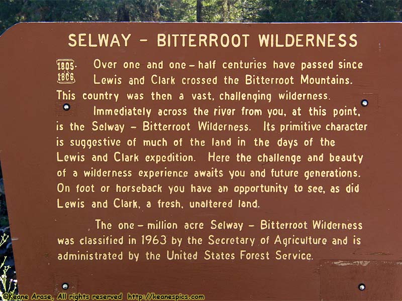 Selway - Bitterroot Wilderness sign