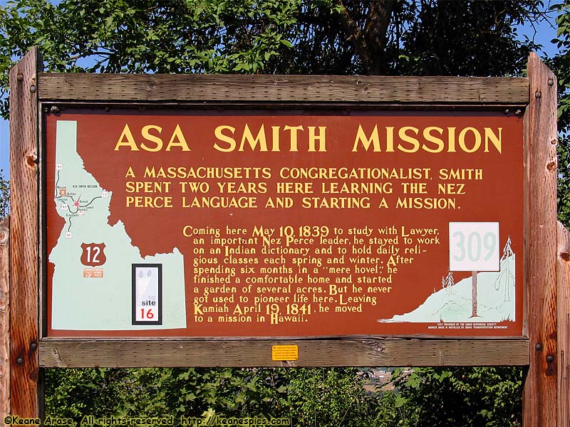 Asa Smith Mission sign