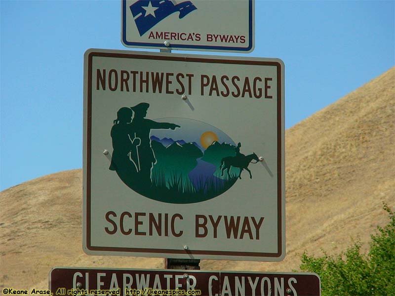 Northwest Passage Scenic Byway sign