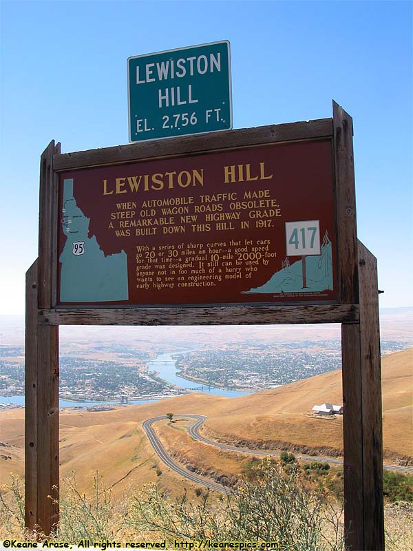 Lewiston Hill sign