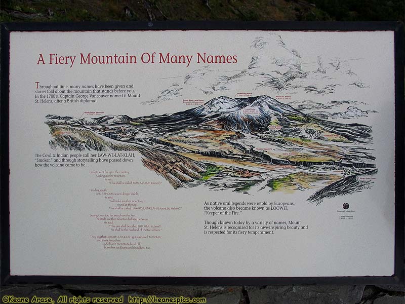 Fiery Mountain of Many Names sign