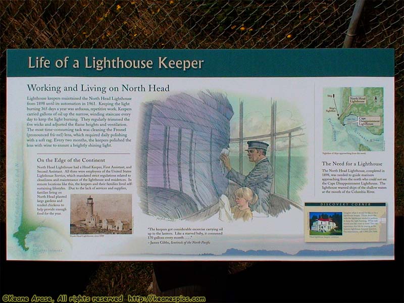 Life of a Lighthouse Keeper sign