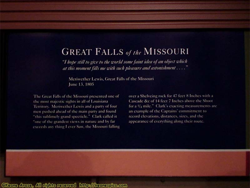 Great Falls of the Missouri sign