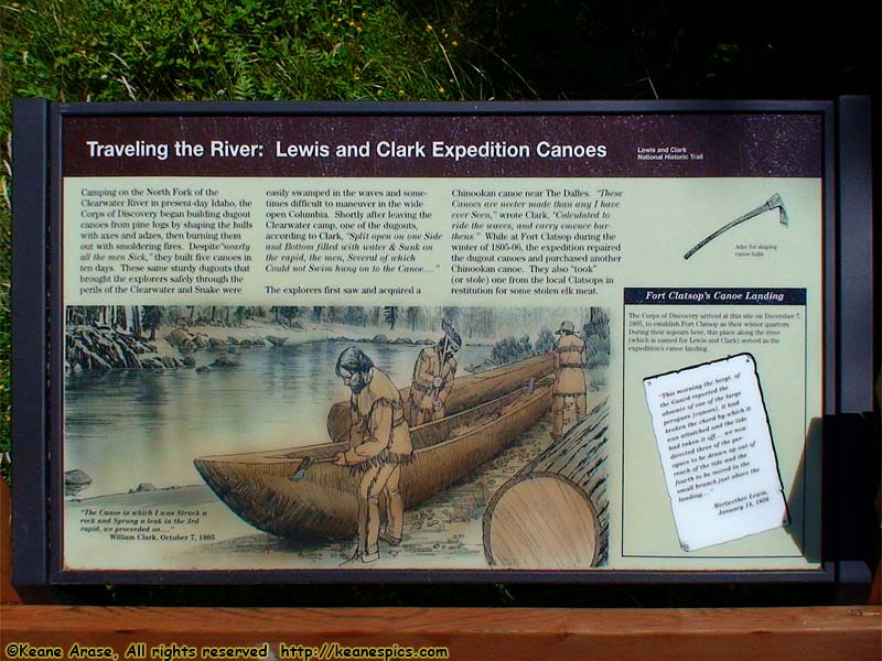 Traveling the River (Canoe) sign