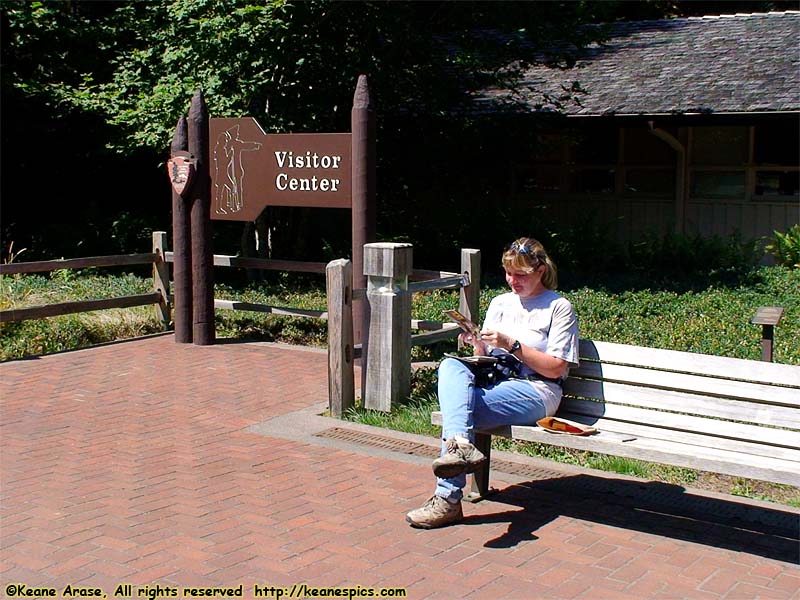 Visitors Center sign