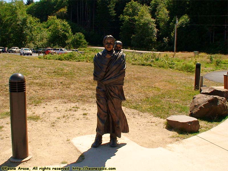 Sacagawea (and Pomp) Statue