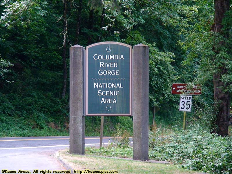 National Scenic Area sign