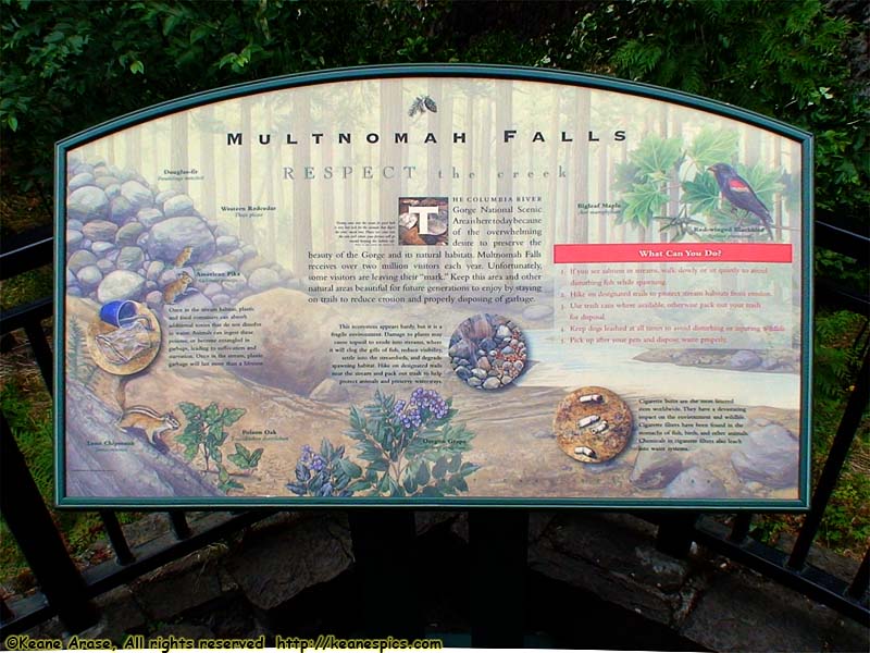 Multnomah Falls sign