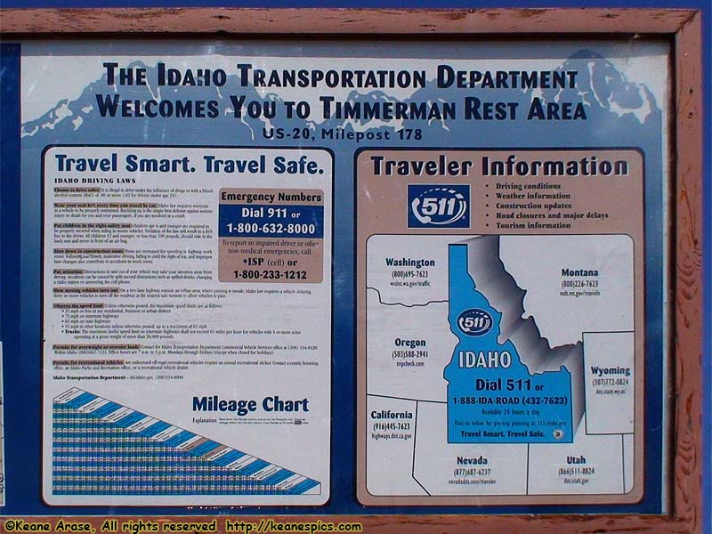 Idaho Transportation Department sign