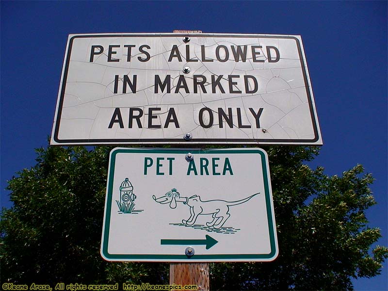 Pet sign