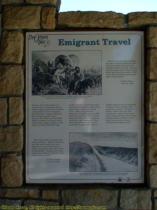 Emigrant Travel sign