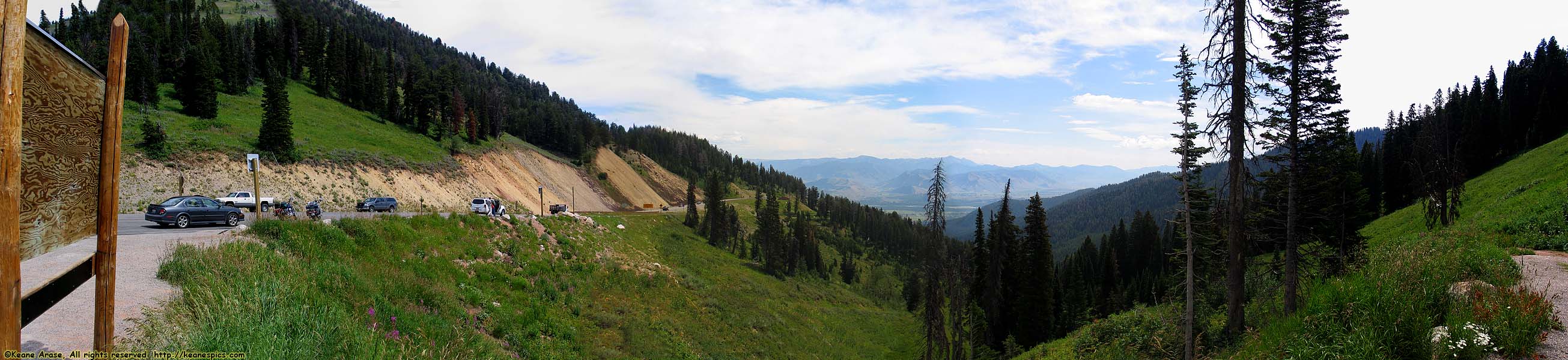 The view down into Jackson Hole.