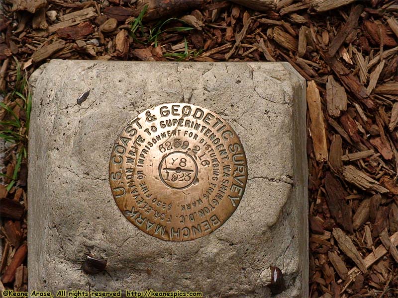 USGS Marker outside of the Headquarters