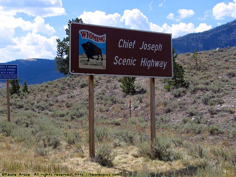 Chief Joseph Scenic Highway Sign