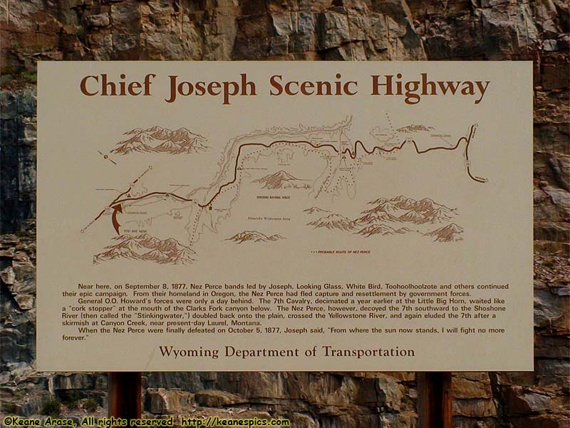 Chief Joseph Scenic Highway Sign