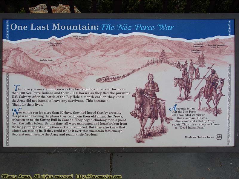 The Nez Perce War sign