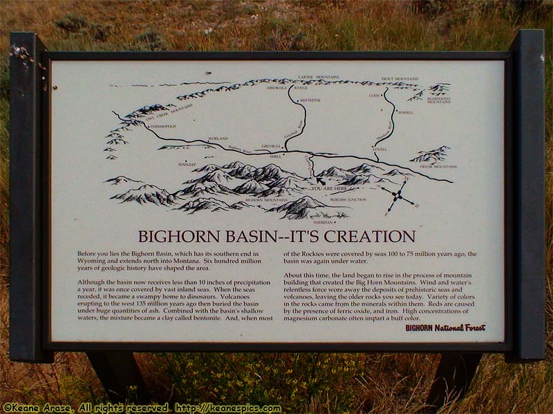 Bighorn Basin Creation sign