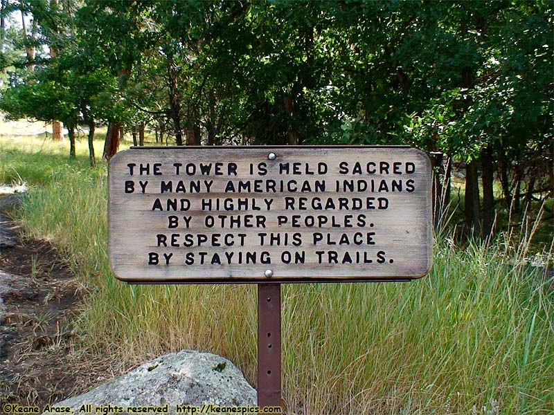 Stay On Trail sign