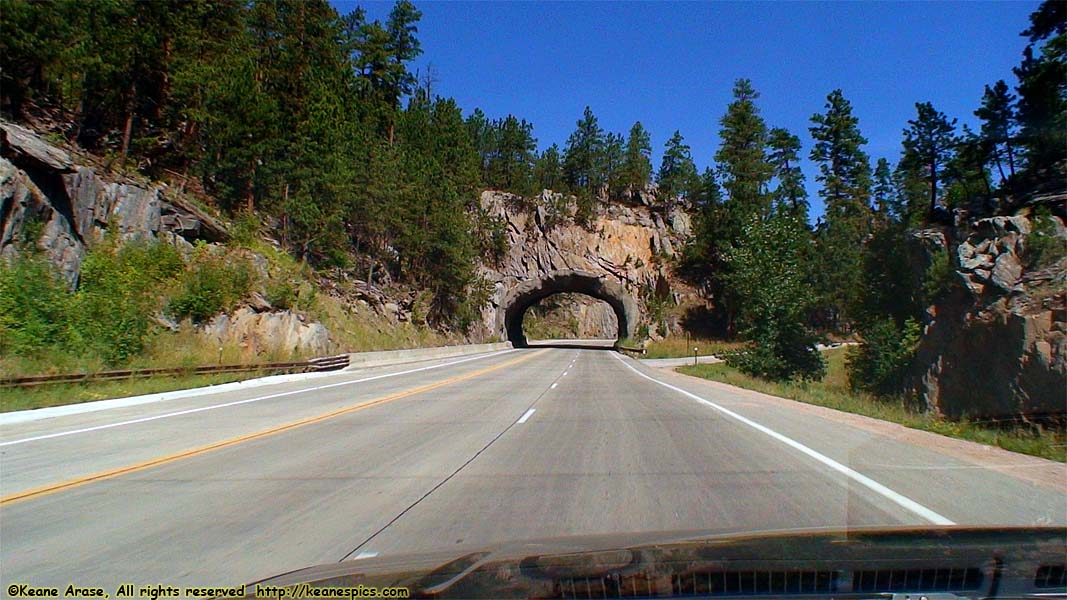 Tunnel though the rock