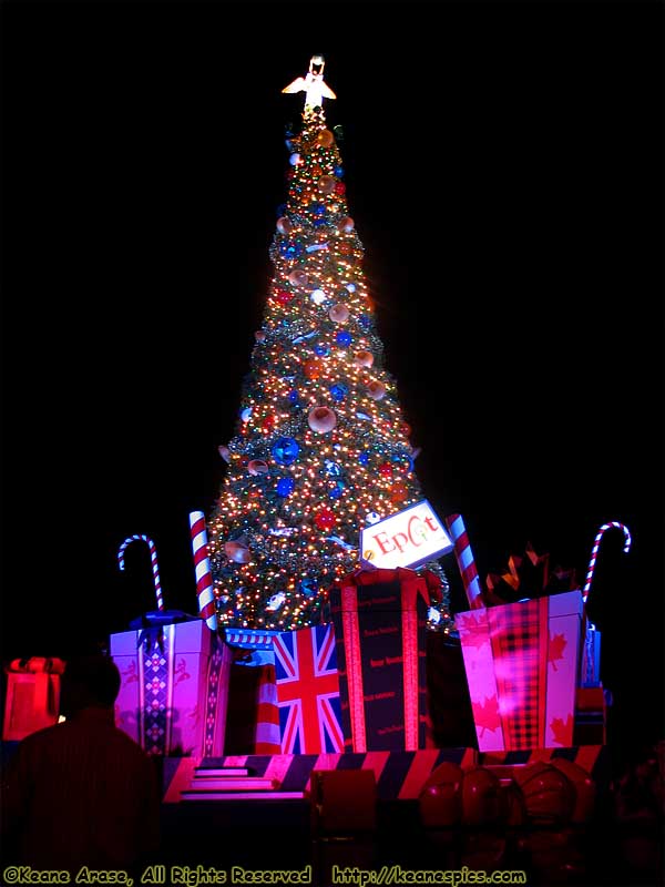 Christmas At Epcot at Night