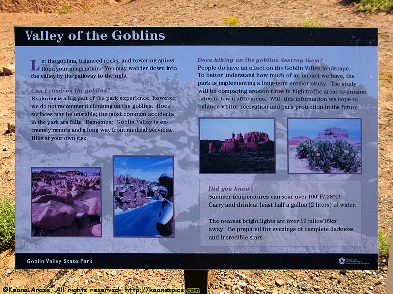 Goblin Explanation sign