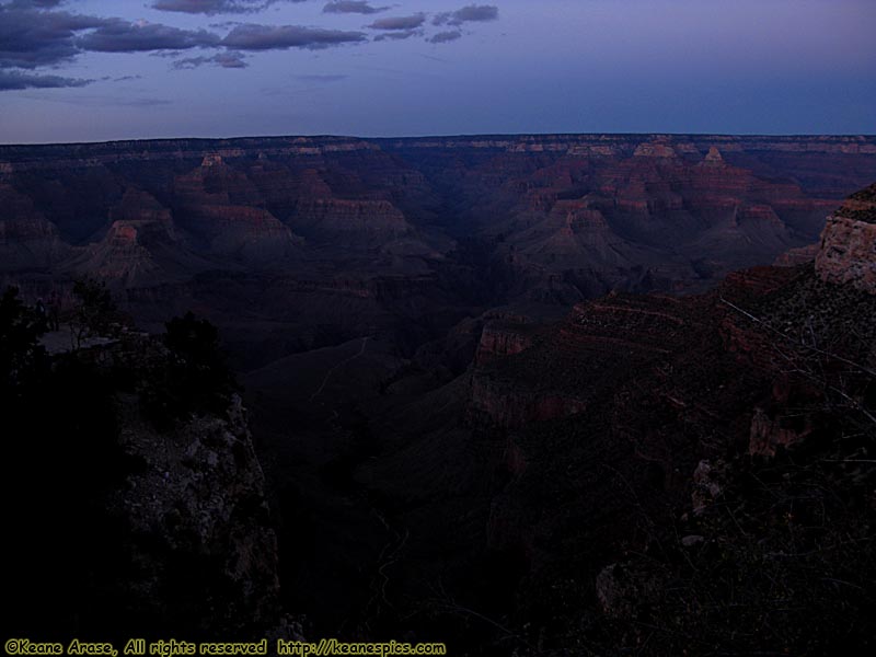 Dusk on Rim Trail