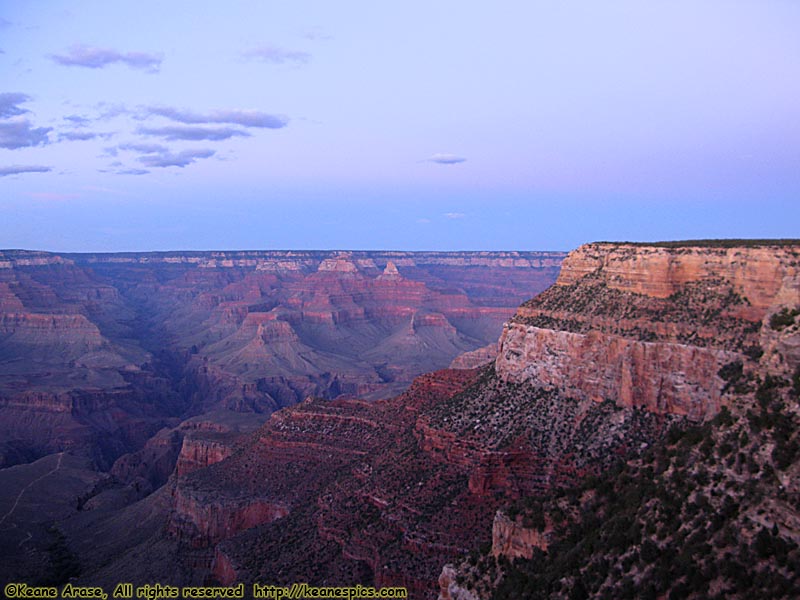 Dusk on Rim Trail