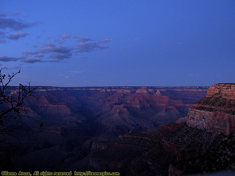 Dusk on Rim Trail