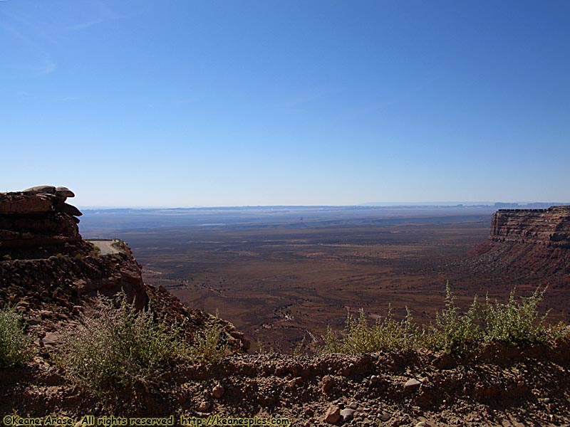 At the top of The Moki Dugway