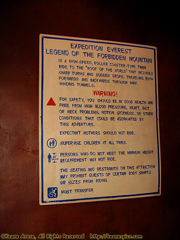 Expedition Everest Queue