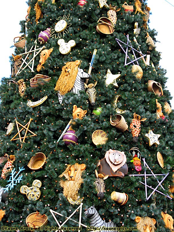 Animal Kingdom's Christmas Trees