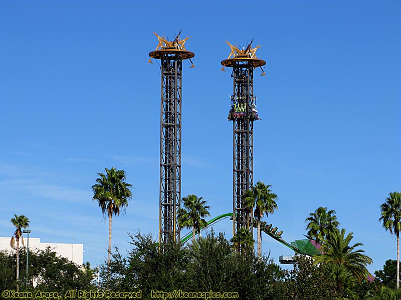 Marvel Super Hero Island from Royal Pacific Resort boat