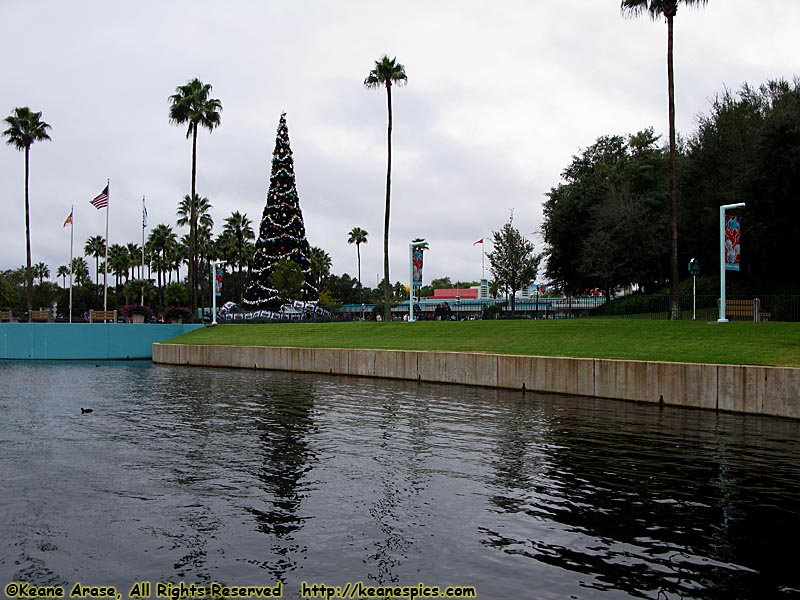 Wide shot from the boat dock