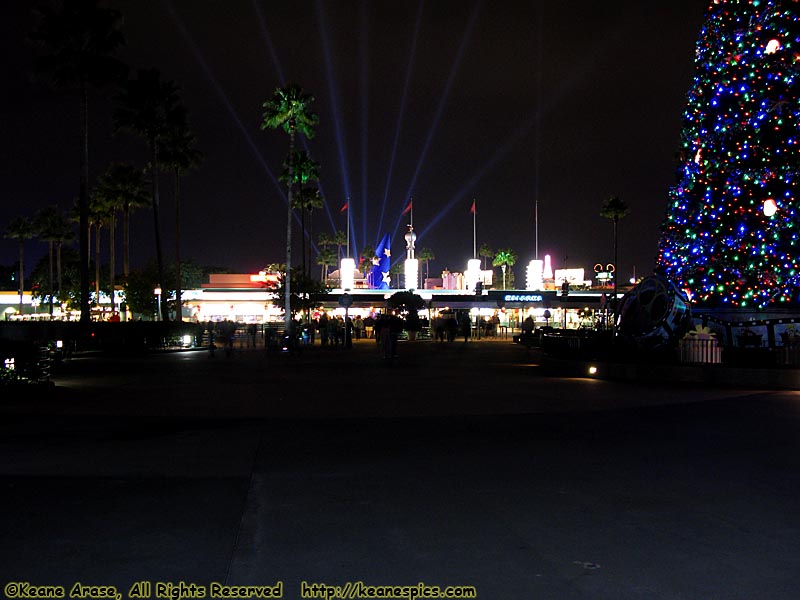 Entrance at Night at Christmas