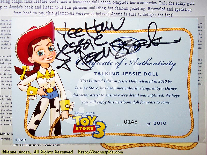 D23's 2010 Jessie Doll Intro with Joan Cusack