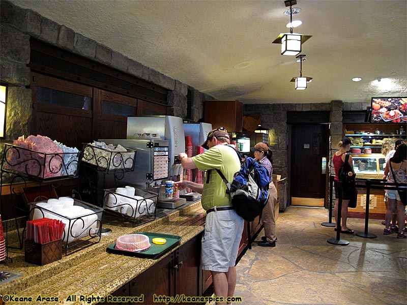 Roaring Fork Food Court, breakfast.