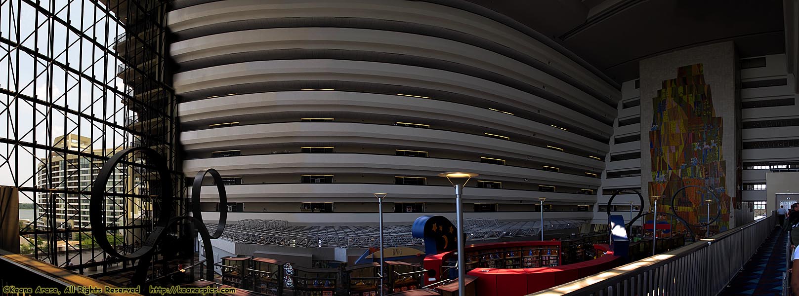 Atrium from the Monorail Station