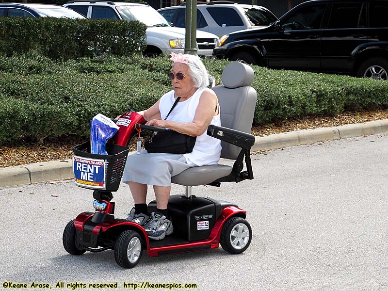 Mom on her scooter