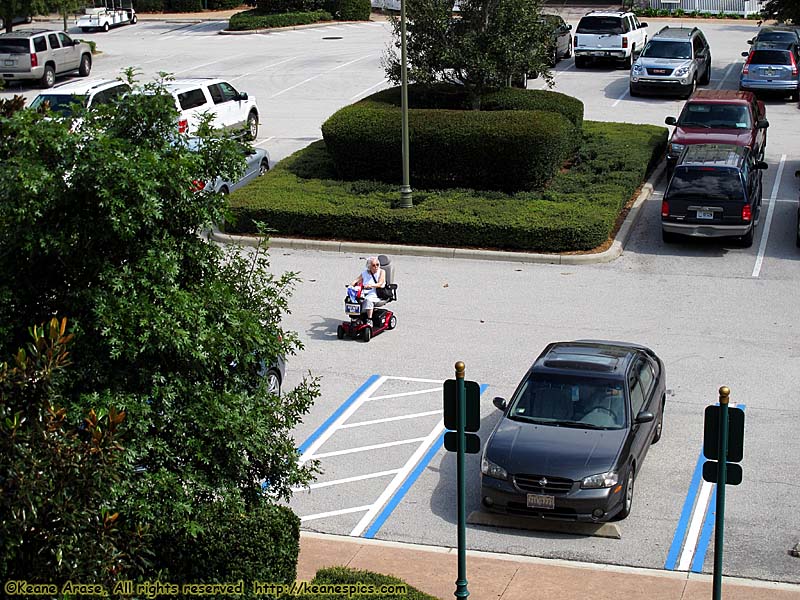 Mom on her scooter